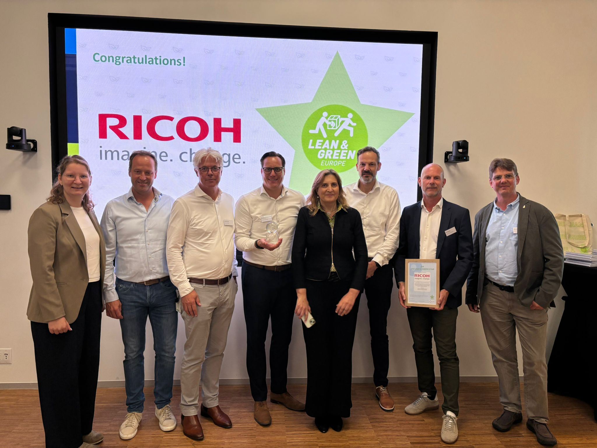 Ricoh Europe otrzymuje certyfikat Lean & Green 3-Star za postępy w zakresie zrównoważonej logistyki